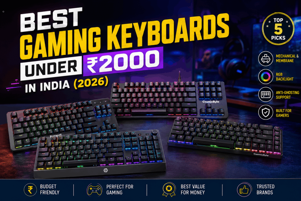 Best Gaming Keyboards Under ₹2000 in India (2026)